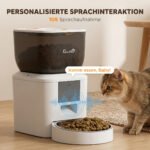 Automatinis gyvūnų maitintuvas su Wi-Fi, 4 l talpos, balso įrašymo funkcija – Paveikslėlis 5