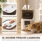 Automatinis gyvūnų maitintuvas su Wi-Fi, 4 l talpos, balso įrašymo funkcija – Paveikslėlis 6