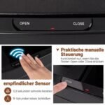 Automatinis šiukšlių rūšiavimo konteineris 72L su judesio jutikliu (Juoda)