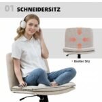 Biuro kėdė sėdėti sukryžiavus kojas su reguliuojamu aukščiu ir supimo funkcija – Paveikslėlis 4