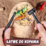 Dinozaurų kiaušinio kasinėjimo rinkinys su 12 figūrėlių