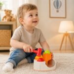 Edukacinis kalimo žaidimas pilis su kamuoliukais ir plaktuku nuo 12 mėn. – Paveikslėlis 3