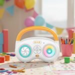 Edukacinis muzikos grotuvas su šviesomis ir įrašymo funkcija – Paveikslėlis 4