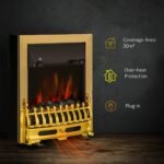 Elektrinis pastatomas židinys su LED liepsnos efektu ir 2 šildymo lygiais – Paveikslėlis 5
