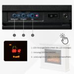Elektrinis židinys su 3D LED liepsnomis, nuotoliniu valdymu ir laikmačiu