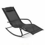 Erdvus ergonomiškas supamas gultas su nuimama pagalve (Juoda)