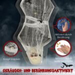 Helovino mumijos dekoracija su jutikliu, garso ir šviesos efektais