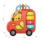 Interaktyvus muzikinis pianinas-autobusas su liūtu, garsais ir šviesomis nuo 18 mėn – Paveikslėlis 5
