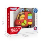 Interaktyvus muzikinis pianinas-autobusas su liūtu, garsais ir šviesomis nuo 18 mėn – Paveikslėlis 6
