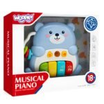 Interaktyvus muzikinis pianinas lokiukas su šviesomis ir melodijomis – Paveikslėlis 6