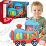 Interaktyvus muzikinis pianinas-lokomotyvas mažyliams nuo 18 mėnesių