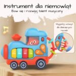 Interaktyvus muzikinis pianinas-lokomotyvas mažyliams nuo 18 mėnesių – Paveikslėlis 3