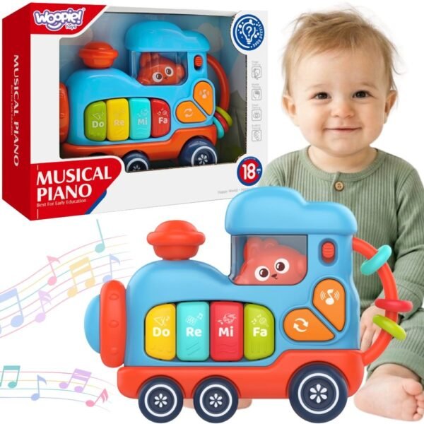 Interaktyvus muzikinis pianinas-lokomotyvas mažyliams nuo 18 mėnesių