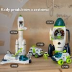 Kosminis žaidimų rinkinys su erdvėlaiviu ir marsaeigiu
