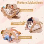 Laipiojimo lankas Montessori medinis su supynėmis ir minkšta pagalvėle (Įvairiaspalvė) – Paveikslėlis 4