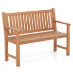 Lauko Suoliukas Dvivietis Eglės Medžio su Ergonomine Atrama Nugarai (Natūrali)