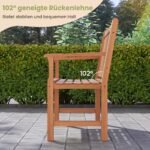 Lauko suoliukas dvivietis eglės medžio su ergonomine atrama nugarai (Natūrali)