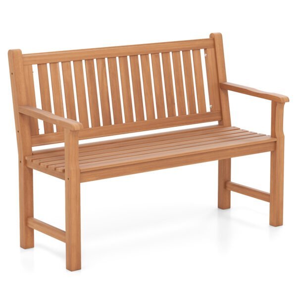 Lauko Suoliukas Dvivietis Eglės Medžio su Ergonomine Atrama Nugarai (Natūrali)