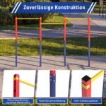 Lauko prisitraukimų stovas reguliuojamo aukščio iki 330 kg atlaikantis (Raudona) – Paveikslėlis 5