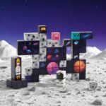 Magnetinės konstravimo kaladėlės kosmoso tema 74 elementai