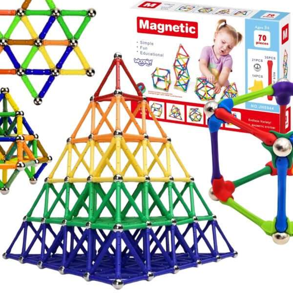 Magnetinis konstravimo rinkinys 70 dalių