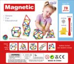 Magnetinis konstravimo rinkinys 70 dalių