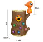 Magnetinis vikrumo žaidimas su 2 geniais ir 10 kirminėlių