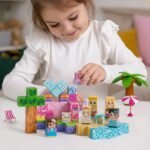 Magnetinių kaladėlių rinkinys 3D konstrukcijoms 86 dalių
