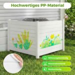 Modulinis lauko privatumo tvoros komplektas su 4 segmentais 2 vnt (Balta) – Paveikslėlis 4