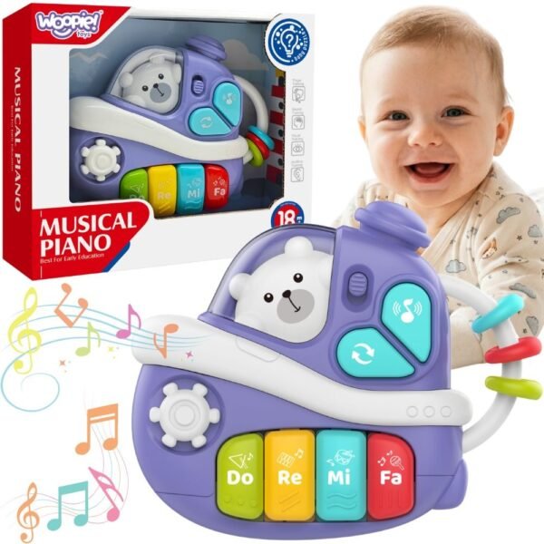 Muzikinis interaktyvus laivas-pianinas mažyliams nuo 18 mėnesių