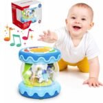 Muzikinis ritinys 3in1 su projektoriumi ir būgneliu