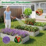 Pakelta lysvė stačiakampė metalinė su atviru dugnu (Sidabrinė)