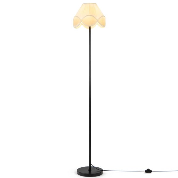 Pastatomas šviestuvas su tolygiai reguliuojamu apšvietimu 159 cm (Juoda ir balta)