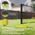 Pickleball tinklas nešiojamas su tvirtu metaliniu rėmu ir krepšiu