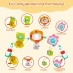 Sensorinis lavinamasis lankas lovytei ir vežimėliui su kabančiais gyvūnėliais – Paveikslėlis 4
