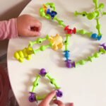 Silikoninis lavinamasis konstruktorius su siurbtukais