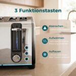 Skrudintuvas 4 skiltelių, 7 skrudinimo lygių, su pašildymo ir atšildymo funkcijomis – Paveikslėlis 6