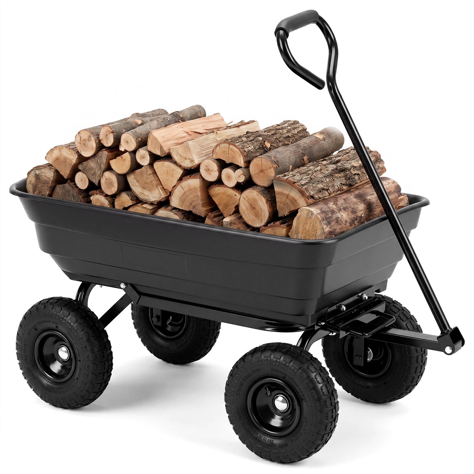 Universalus transportavimo vežimėlis 300 kg apkrova su apvertimo funkcija (Juoda) Universalus transportavimo vežimėlis 300 kg apkrova su apvertimo funkcija (Juoda)