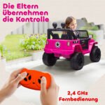 Vaikiškas elektromobilis su 12V akumuliatoriumi, nuotoliniu valdymu ir 2 varikliais – Paveikslėlis 5