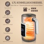 Virdulio ir skrudintuvo rinkinys su LED jutikliniu ekranu, tiksliu valdymu, 1,7 l – Paveikslėlis 4