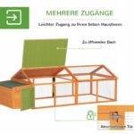 Vištidė su voljeru, atidaromu stogu, lizdaviete ir rakinamomis durelėmis – Paveikslėlis 5