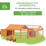 Vištidė su voljeru, atidaromu stogu, lizdaviete ir rakinamomis durelėmis – Paveikslėlis 6