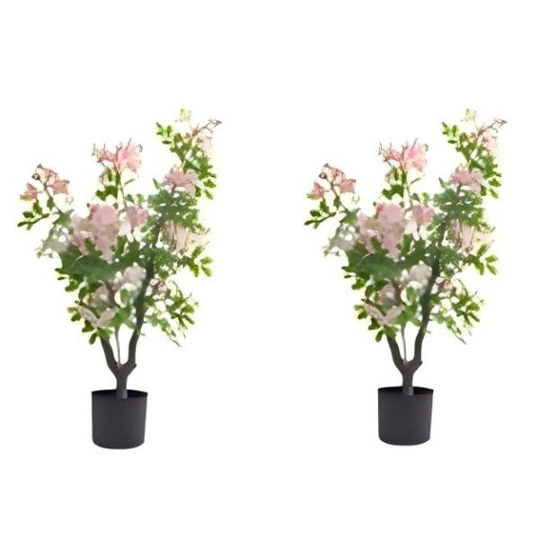 Dirbtiniai Impatiens medeliai dvigubas rinkinys 90 cm aukščio (Rožinė)