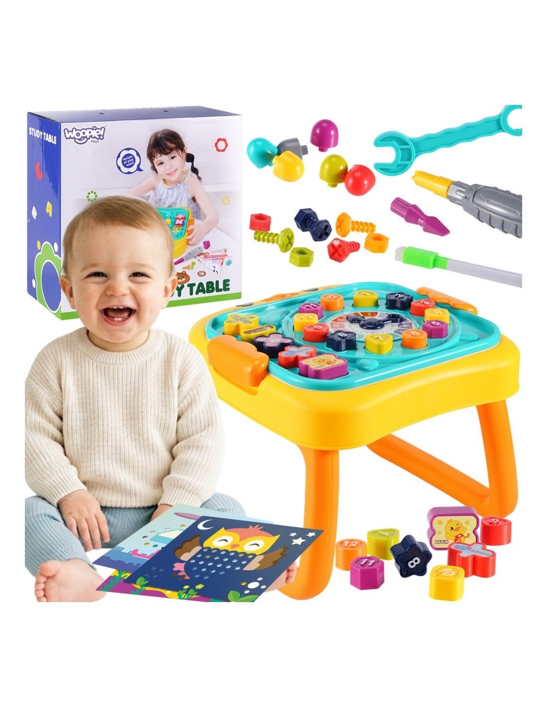 edukacinis-staliukas-dirbtuve-3in1-su-piesimo-lenta Edukacinis staliukas-dirbtuvė 3in1 su piešimo lenta