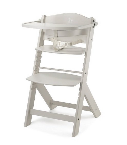 Medinė maitinimo kėdutė Kinderkraft Enock 2in1 (Beige)