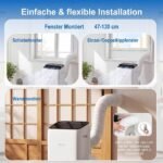 Mobilus oro kondicionierius su vėsinimo ir šildymo funkcijomis 12000 BTU (Balta) – Paveikslėlis 7