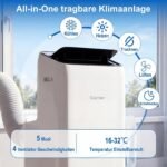 Mobilus oro kondicionierius su vėsinimo ir šildymo funkcijomis 12000 BTU (Balta) – Paveikslėlis 6