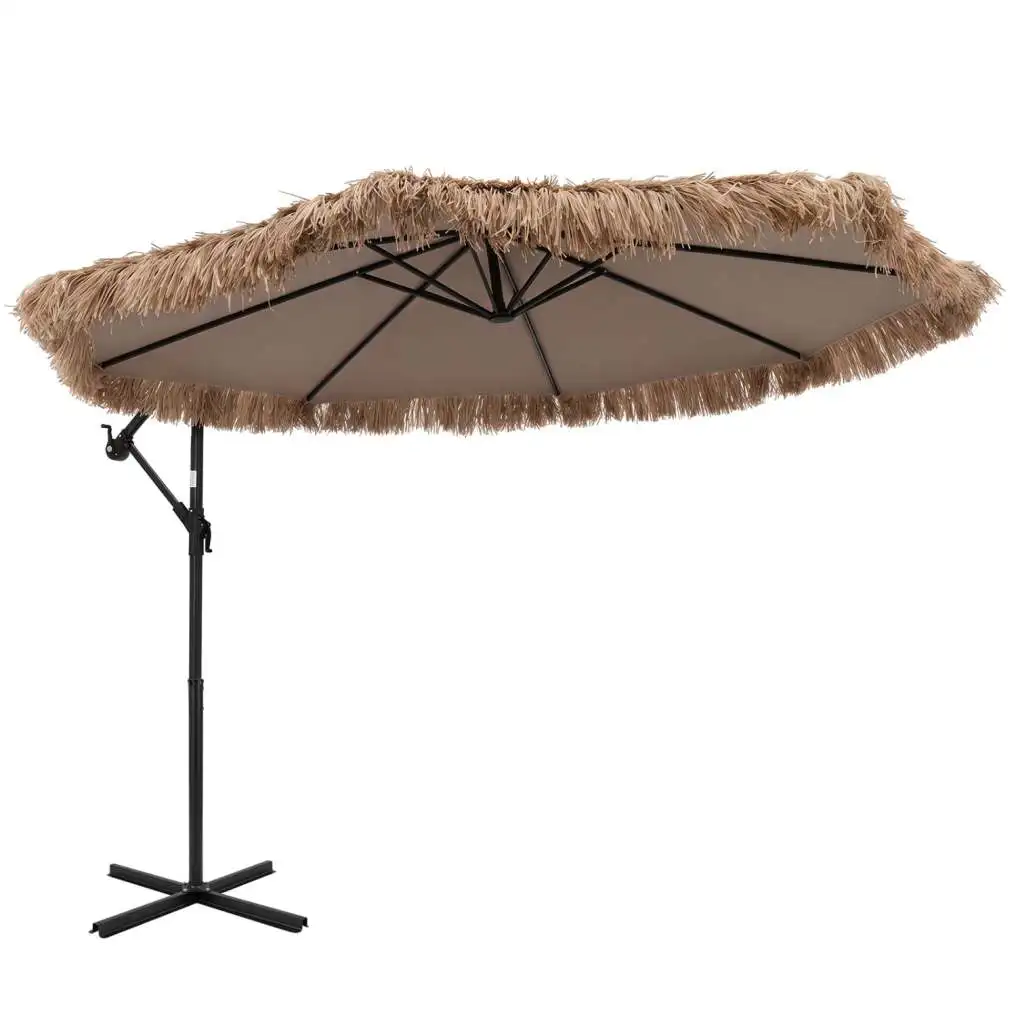pakabinamas-saules-sketis-su-dirbtiniu-siaudiniu-stogu-naturali Pakabinamas saulės skėtis su dirbtiniu šiaudiniu stogu (Natūrali)