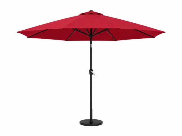 Sodo skėtis pakreipiamas krumpliniu mechanizmu 300 cm skersmens (Vyno raudona)