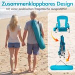 2 dalių sulankstomų lauko kėdžių komplektas su vėdinamu tinkleliu (Mėlyna) – Paveikslėlis 5